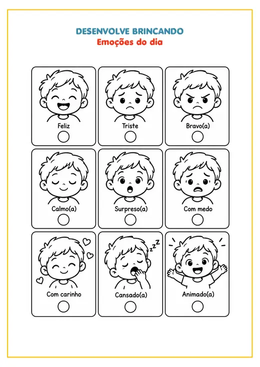 Atividade Emoções do dia
